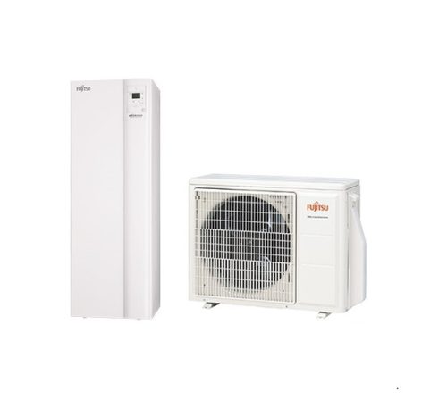 Fujitsu Waterstage Comfort 1 fázisú osztott levegő-víz hőszivattyú HMV tartállyal (7,5kW)