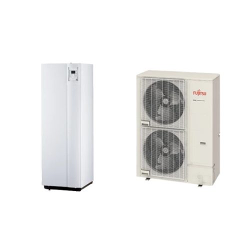 Fujitsu Waterstage SHPDUO 15 / 3F Super High Power 3 fázisú osztott levegő-víz hőszivattyú HMV tartállyal (15 kW)